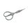 Stickschere "Ring Lock" gebogen chrom 9,5 cm