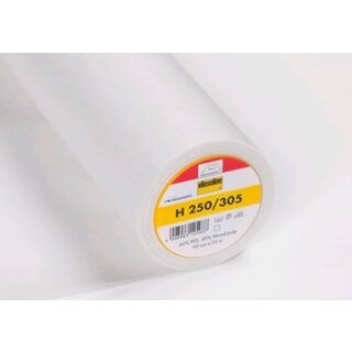 Bügeleinlage Standard H 250 weiß Breite 90 cm Länge 25 m / Preis per m