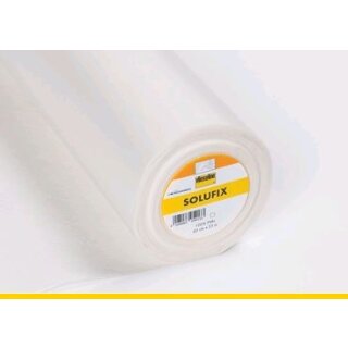 Solufix weiß, wasserlöslich selbstklebend Breite 45 cm Länge 25 m / Preis per m
