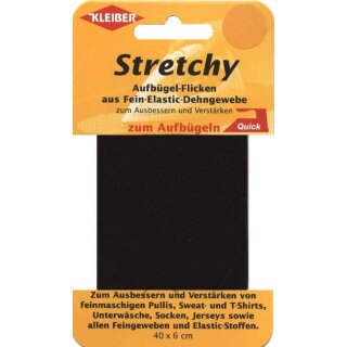 Stretchy-Buegel-Flick 40 cm x 6 cm / smaragd - Restbestand