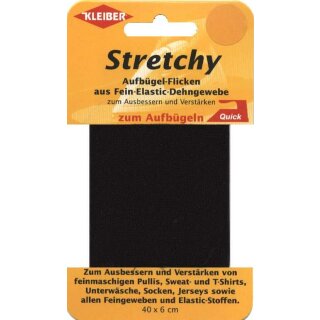 Stretchy-Bügel-Flick 40 cm x 6 cm / smaragd
