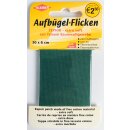 Köper-Bügelflicken 40 cm x 12 cm / grün