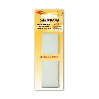 Saumband 38 mm x 3 m / weiß