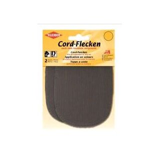 Cord-Flecken 2x 13,5 cm x 10 cm / gruen - Restbestand