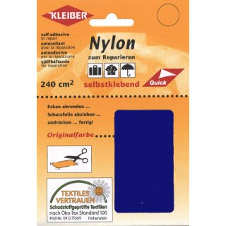 Nylon-Flicken 2x 10 cm x 12 cm / kornblau