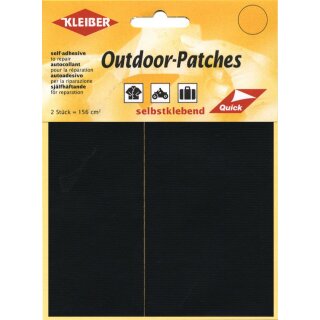Outdoor-Patches 2x 6,5 cm x 12 cm / oliv