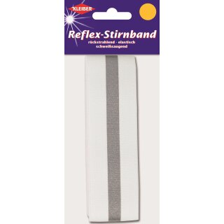 Reflex-Stirnband weiss - Restbestand
