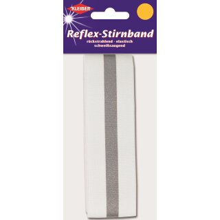 Reflex-Stirnband weiß