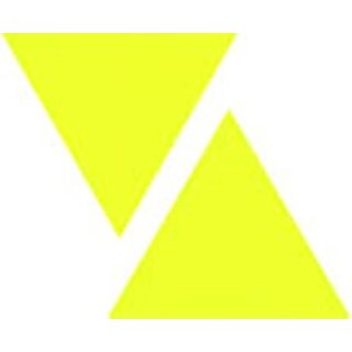 Signal-Sticker Pfeile  2x 5,3 cm x 7,0 cm / neongelb