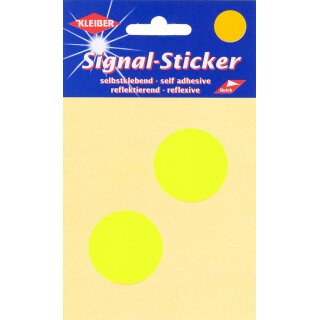 Signal-Sticker Punkte ca. 4 cm / silber