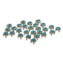 Ziernieten Punkte 4 mm / tuerkis
