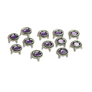 Ziernieten Punkte 8 mm / lila