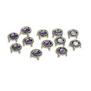Ziernieten Punkte 8 mm / lila