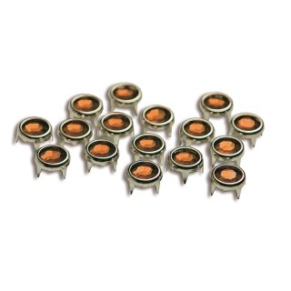 Ziernieten Punkte 8 mm / orange
