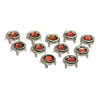 Ziernieten Punkte 8 mm / rot