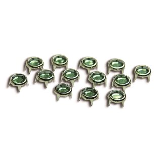 Ziernieten Punkte 8 mm / gruen