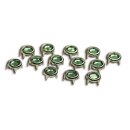 Ziernieten Punkte 8 mm / gruen