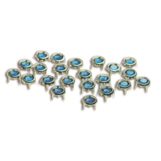Nieten, Punkte 6 mm, blau 700-77 - nicht mehr lieferbar - Restbestand