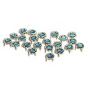 Nieten, Punkte 6 mm, blau 700-77 - nicht mehr lieferbar -...