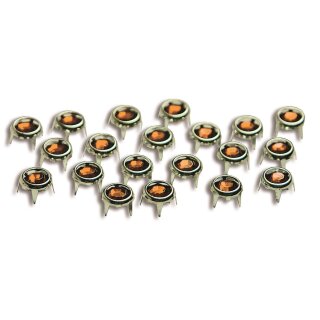Ziernieten Punkte 6 mm / orange