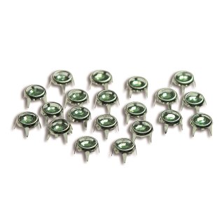 Ziernieten Punkte  6 mm / grn