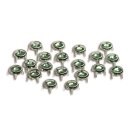 Ziernieten Punkte 6 mm / gruen