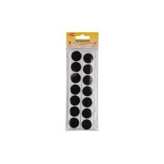 Klettpunkte gross 28 Stk. / 25 mm / schwarz