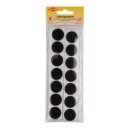 Klettpunkte gross 28 Stk. / 25 mm / schwarz