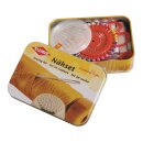 Naehset in Metalldose 11 cm x 7,5 cm x 3 cm / gelb -...