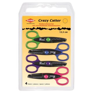 Kinderscheren Set Crazy Cutter 125 mm / 4-teilig