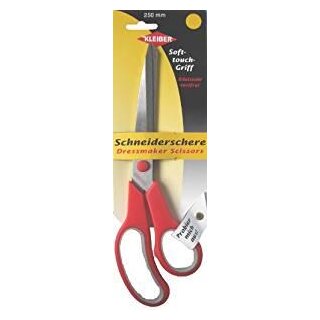 Soft-Touch-Schneiderschere 250 mm / rot