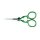 Stickschere mit Spitze 90 mm / gruen - Restbestand