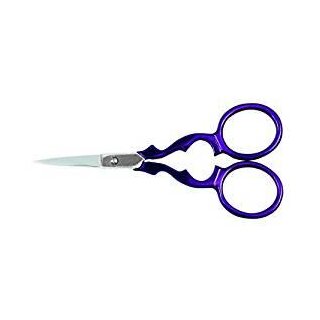 Stickschere mit Spitze 90 mm / lila