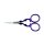Stickschere mit Spitze 90 mm / lila