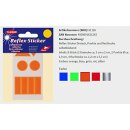 Reflex-Sticker Sterne orange