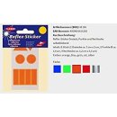 Reflex-Sticker Punkte orange