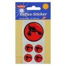 Reflex-Sticker Alien rot