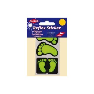 Reflex-Sticker Füße orange
