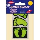 Reflex-Sticker Füße orange
