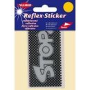 Reflex-Sticker Stop orange