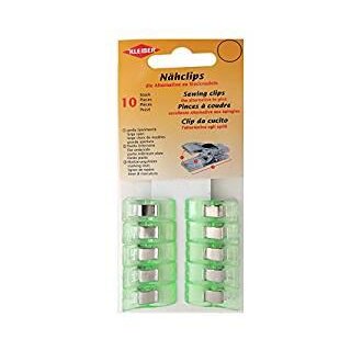 Nähclips 10 Stk. / 27 mm x 10 mm / grün