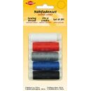 Naehfaden-Set 5 Spulen 120 m / weiss ,rot, grau, blau,...