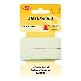 Elastikband 20 mm x 3 m / weiß