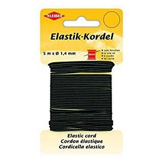 Elastik-Kordel Ø 1,4 mm x 5 m  / schwarz