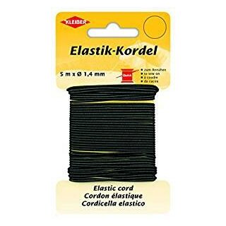 Elastik-Kordel Ø 1,4 mm x 5 m  / schwarz