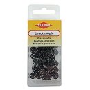 Druckknoepfe klein 24 Stk. /  0,8 cm / schwarz
