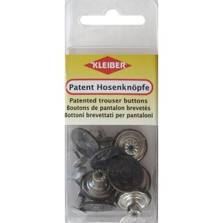Patenthosenknoepfe  8 Stk. / 1,7 cm / altkupfer - Restbestand