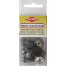 Patenthosenknoepfe  8 Stk. / 1,7 cm / altkupfer -...