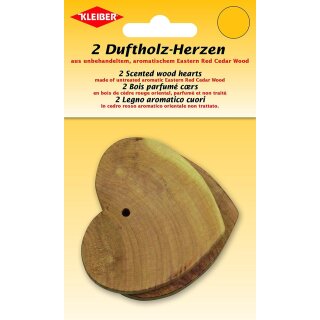 Duftholz Herz, gross 2-teilig - Restbestand