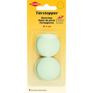 Tuerstopper, selbstklebend 4 cm x 1 cm / weiss